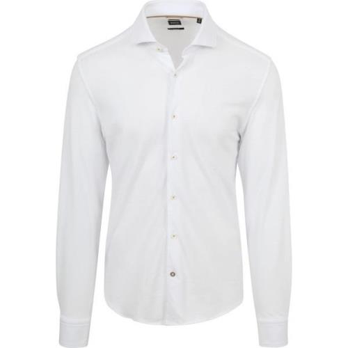 Overhemd Lange Mouw BOSS Hal Overhemd Jersey Wit