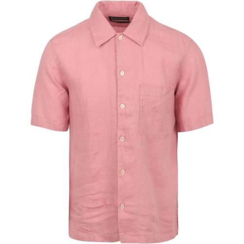 Overhemd Lange Mouw Marc O'Polo Overhemd Short Sleeves Linnen Roze