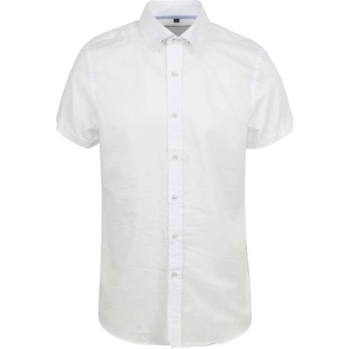 Overhemd Lange Mouw Suitable Short Sleeve Overhemd Linnen Wit