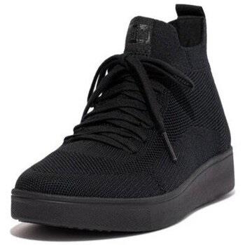 Lage Sneakers FitFlop RALLY X KNIT HIGH-TOP SNEAKERS ALL BLACK