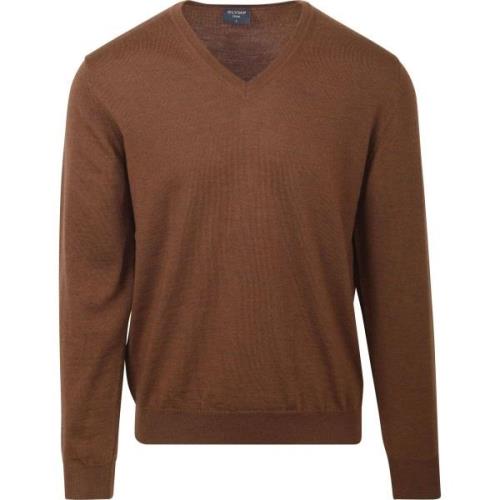 Sweater Olymp Casual Trui Wol Bruin