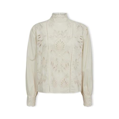 Blouse Y.a.s YAS Top Trophy L/S - Birch/Birch