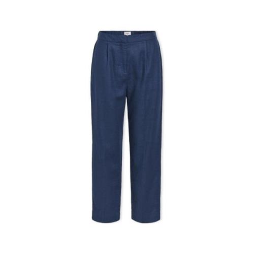 Broek Object Wella Trousers - Dark Denim