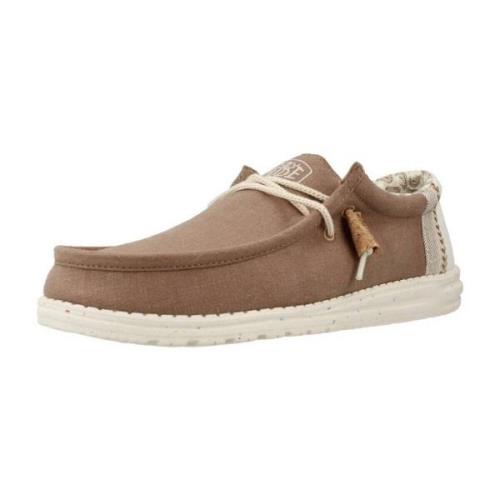 Nette schoenen HEYDUDE WALLY LINEN NATURAL