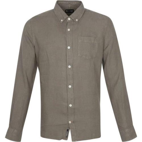 Overhemd Lange Mouw Ecoalf Malibi Overhemd Khaki