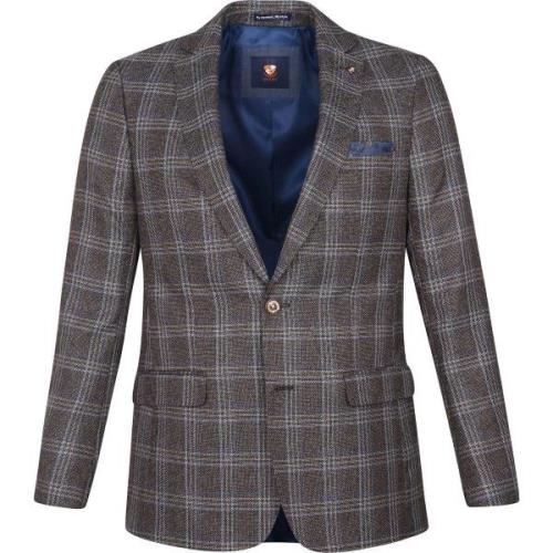 Blazer Suitable Colbert Bradeu Donkerbruin