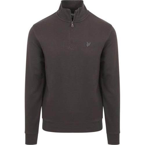 Sweater Lyle And Scott Lyle Scott Half Zip Pullover Tonal Antraciet