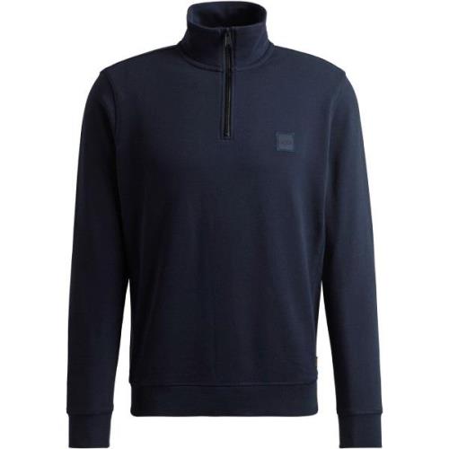 Sweater BOSS Zetrust Half Zip Trui Navy