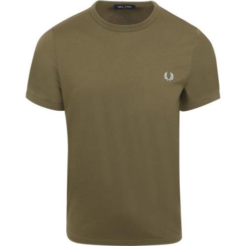 T-shirt Fred Perry Ringer T-Shirt Groen R79