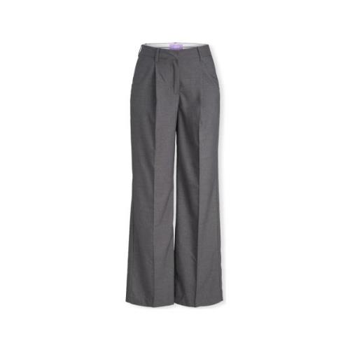 Broek Jjxx Noos Ellis Wide Trousers - Dark Grey Melange