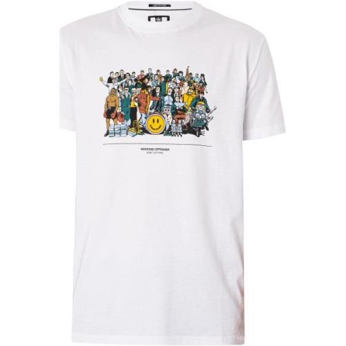 T-shirt Korte Mouw Weekend Offender Blake grafisch T-shirt