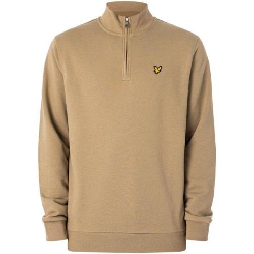 Sweater Lyle &amp; Scott Loopback sweatshirt met kwartrits