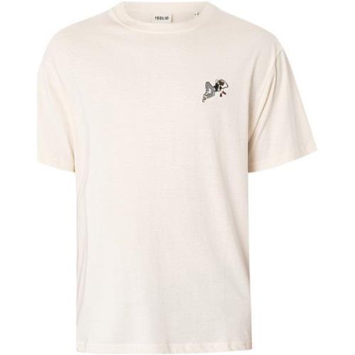 T-shirt Korte Mouw Solid Box Fit Manes T-shirt