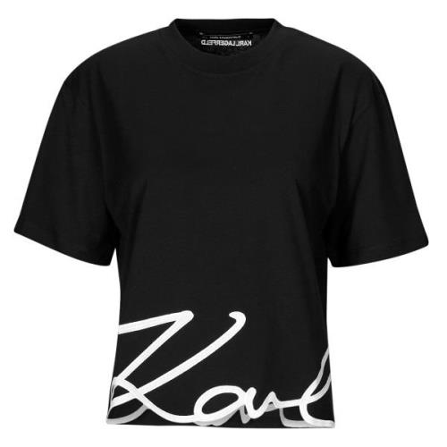 T-shirt Korte Mouw Karl Lagerfeld KARL SIGNATURE HEM T-SHIRT