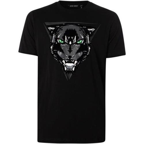 T-shirt Korte Mouw Antony Morato Grafisch T-Shirt Met Panter