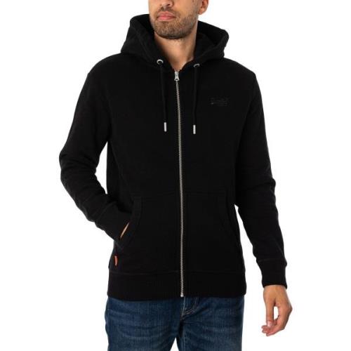 Sweater Superdry Essentiële hoodie met logorits