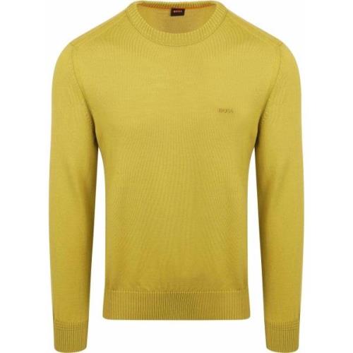 Sweater BOSS Pullover Avac Wol Groen