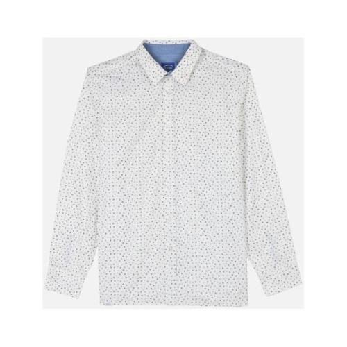 Overhemd Lange Mouw Oxbow Shirt met lange mouwen in microprint CERLAG