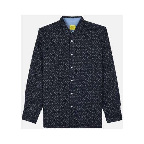 Overhemd Lange Mouw Oxbow Shirt met lange mouwen in microprint CERLAG