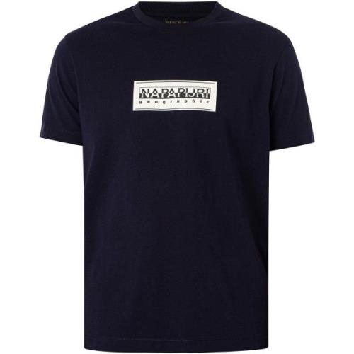 T-shirt Korte Mouw Napapijri Relaxed T-shirt met Box-logo