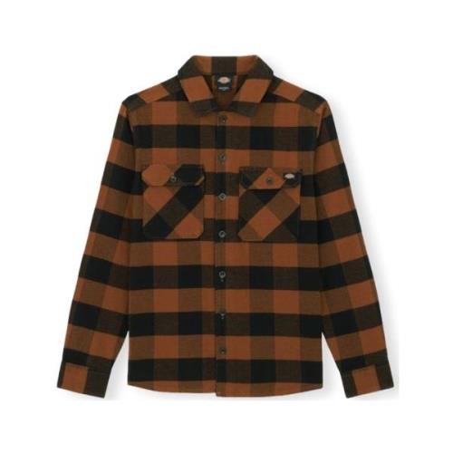 Overhemd Lange Mouw Dickies New Sacramento Shirt - Toffee