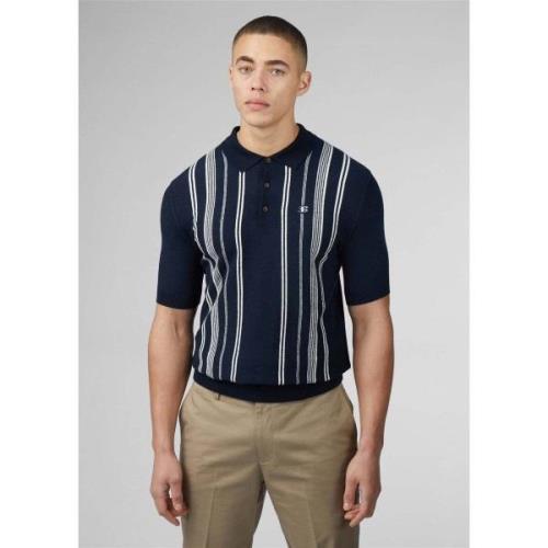 T-shirt Ben Sherman Crickle cotton stripe polo