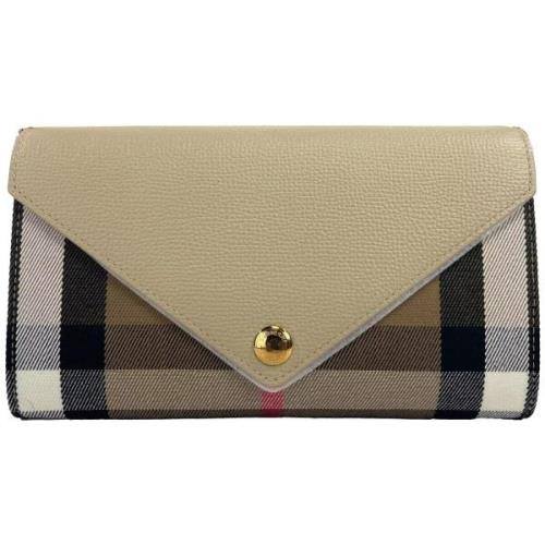 Handtas Burberry Geruite leren crossbodytas met binnenzakken en verste...