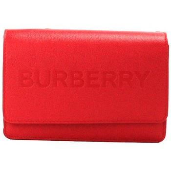 Handtas Burberry Kleine Leren Portemonnee Aan Ketting Rood