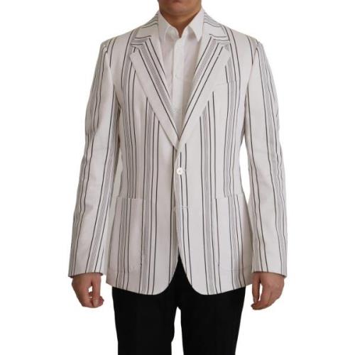 Blazer D&amp;G gestreepte katoenen blazer