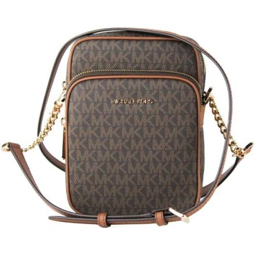 Handtas MICHAEL Michael Kors Jet Set Travel Chain Crossbody Tas Bruin