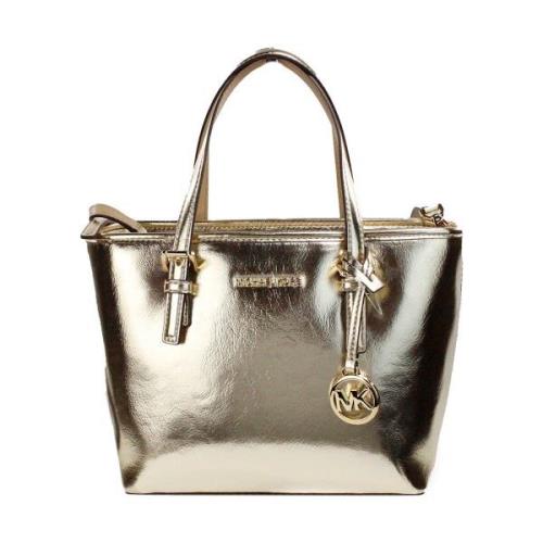 Boodschappentas MICHAEL Michael Kors Metallic XS Top Zip Tote Bag met ...