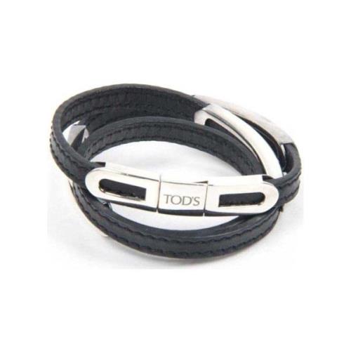 Armband Tod's Luxe zwarte leren armband