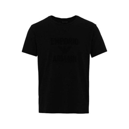 T-shirt Emporio Armani Beach Woven Logo T-Shirt - Black