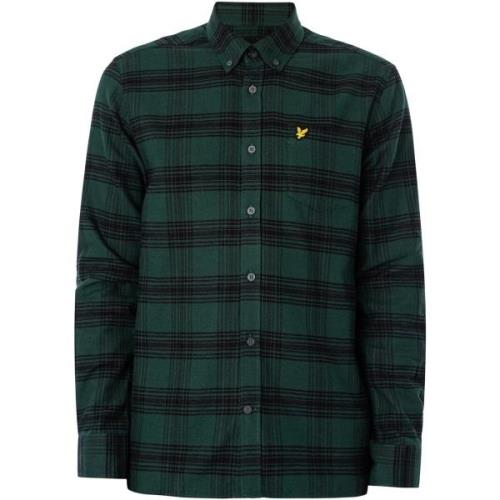 Overhemd Lange Mouw Lyle &amp; Scott Tonaal Geruit Flanellen Overhemd