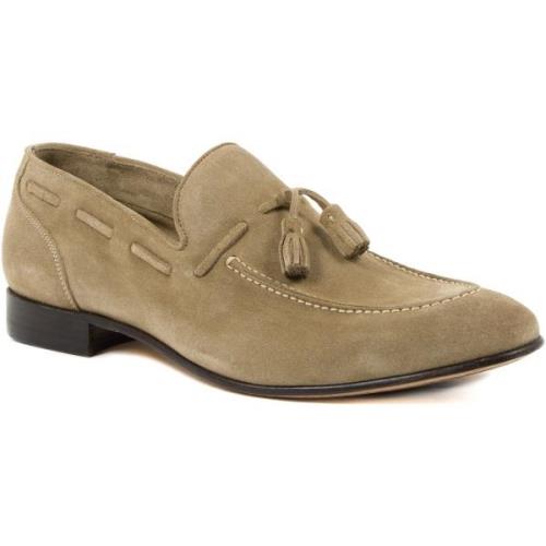 Instappers Dee Ocleppo Suede kwast loafer beige