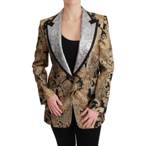 Blazer D&amp;G Blazerjasje met bloemenjacquard