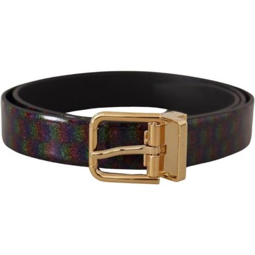 Riem D&amp;G Glitter lederen metalen riem