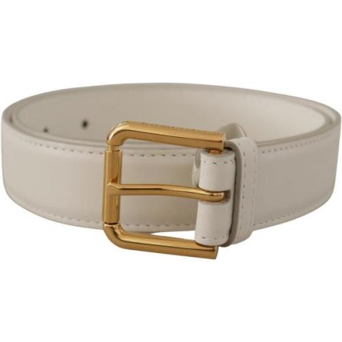 Riem D&amp;G Authentieke gegraveerde lederen riem met logo