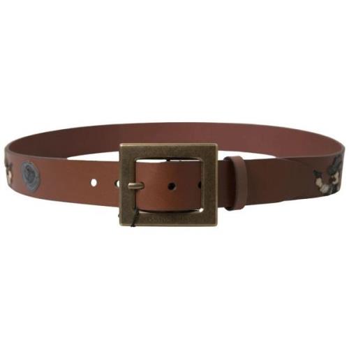 Riem D&amp;G Leren riem met vierkante gesp