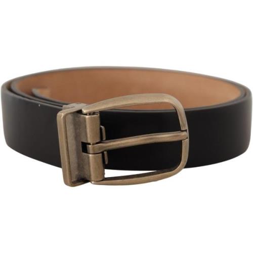 Riem D&amp;G Vintage metalen gesp lederen riem