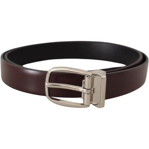 Riem D&amp;G bruine leren riem voor heren