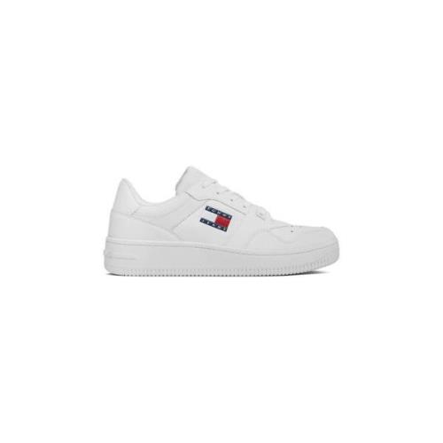 Sneakers Tommy Hilfiger Bedrukte leren sneakers met rubberen zool