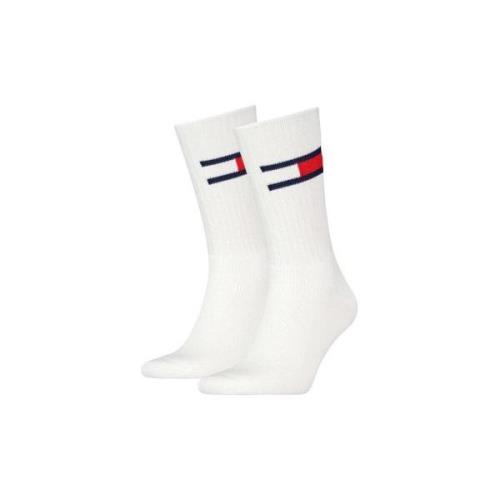 Sokken Tommy Hilfiger 2 Pack Flag Logo Socks White