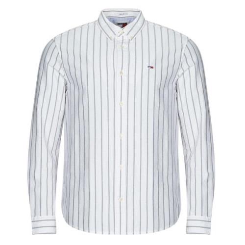 Overhemd Lange Mouw Tommy Jeans TJM REG OXFORD STRIPE SHIRT