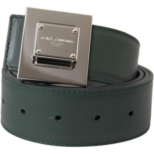 Riem D&amp;G Lederen metalen gesp riem