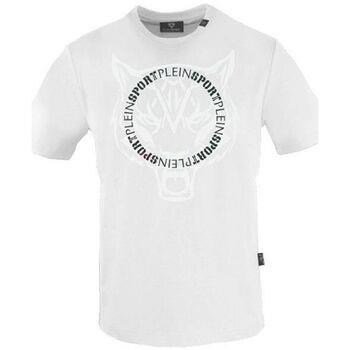 T-shirt Korte Mouw Philipp Plein Sport Katoenen T-shirt met print aan ...