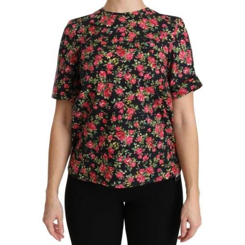 Overhemd D&amp;G Floral Roses Top met korte mouwen