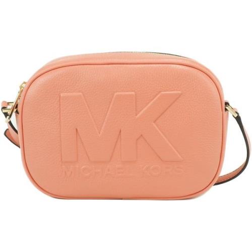 Schoudertas MICHAEL Michael Kors Sherbert Lederen Ovale Camera Crossbo...