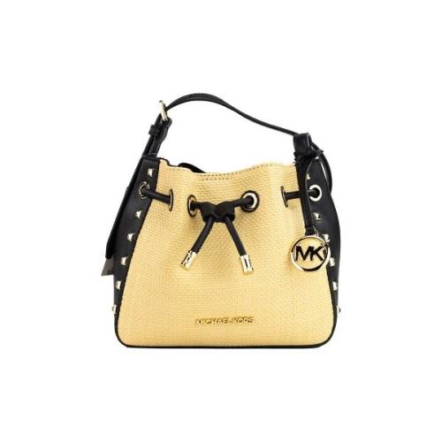 Handtas MICHAEL Michael Kors Kleine Straw Studded Bucket Messenger Bag...