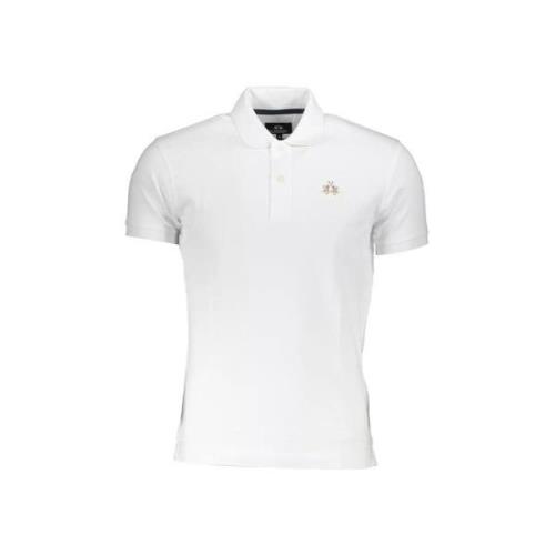 T-shirt La Martina Heren Polo Shirt Wit